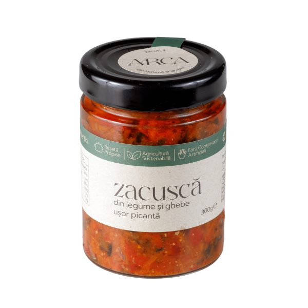 Zacuscă din legume și ghebe ușor picantă